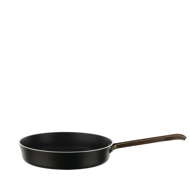 Alessi Edo Padella a Manico Lungo in Alluminio con Rivestimento Antiaderente, cm 28