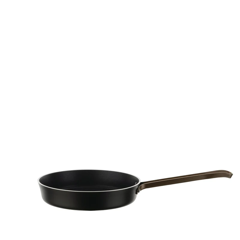 Alessi Edo Padella a Manico Lungo in Alluminio con Rivestimento Antiaderente, cm 24